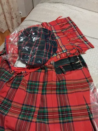 Disfraz escocés hombre talla L.