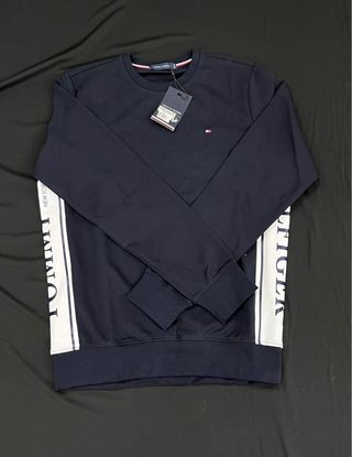 Sudadera Tommy Hilfiger Azul y Blanca