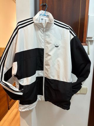 Chaqueta Adidas Blanca y Negra