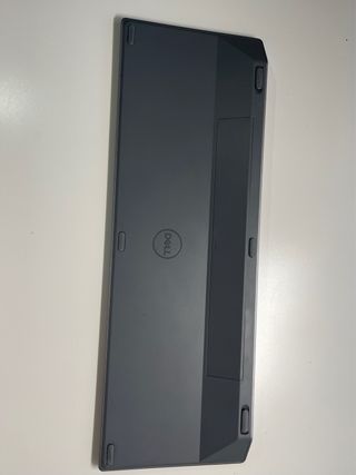 Teclado gris y negro para ordenador