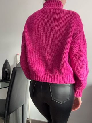 Jersey Karon Park Rosa Trenzado Cuello Alto