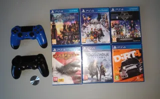 2 Mandos PS4 + 6 Juegos
