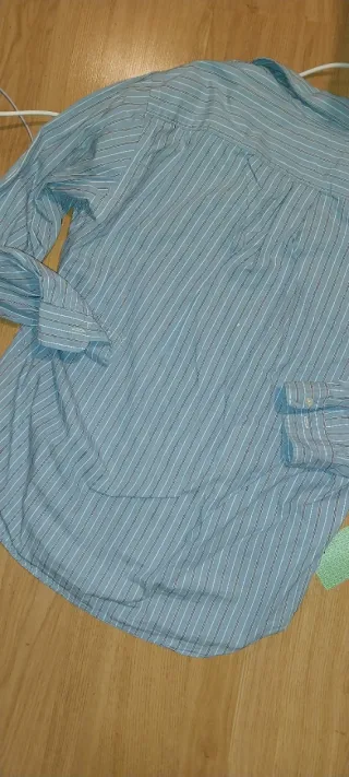 Camisa Polo Ralph Lauren Rayas Azul y Blanca