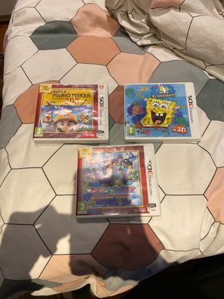 Juegos Nintendo 3DS: Mario & Spongebob