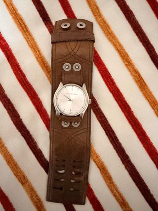 Reloj Calvin Klein Cuero Marrón y Plata