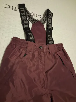 Traje de esquí niña estampado leopardo talla 10