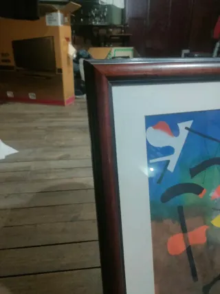 Cuadro lamina abstracto joan miro