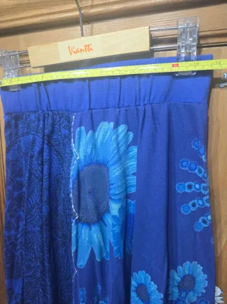 Falda Desigual Azul Talla XL