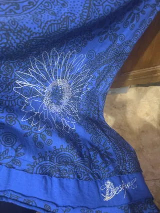 Falda Desigual Azul Talla XL