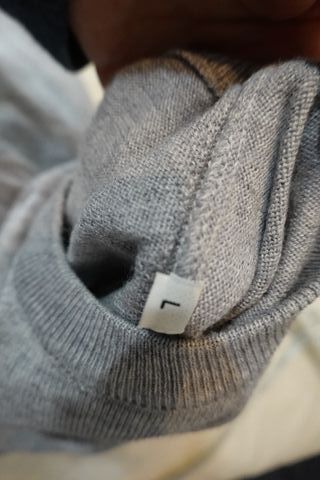 Jersey Sergio Tacchini gris logo bordado Talla L