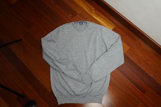 Jersey Sergio Tacchini gris logo bordado Talla L