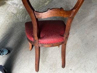 Set 6 sedie antiche legno massello