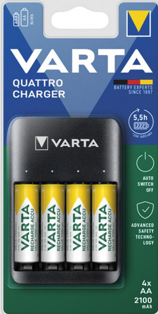 Caricabatterie Varta Quattro Charger AA