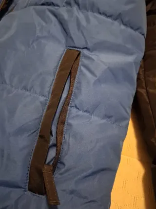 Chaqueta esquí niño T.10 azul/negro.traje completo