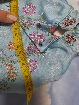 Traje Fallero Bebé Azul Floral