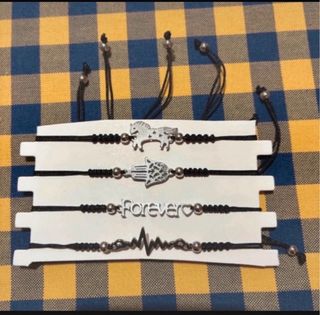 Lote 12 pulseras ajustables cuero metal nuevas