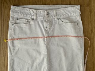 Falda vaquera blanca Mango