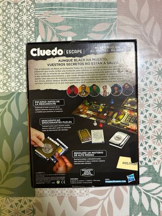 Cluedo Escape Misterio Hotel Black