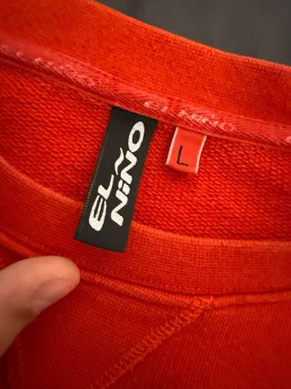 Sudadera El Niño Vintage Y2K Naranja