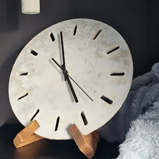 Reloj de pared/mesa estilo industrial