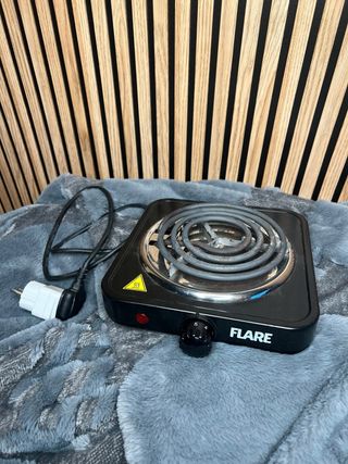 Vaso decorativo e fornello elettrico Flare Nero