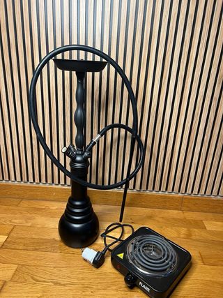 Vaso decorativo e fornello elettrico Flare Nero