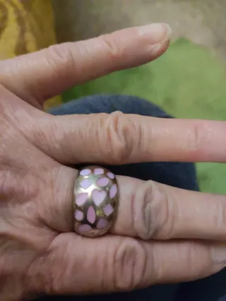 Anillo Plata Ley 925 Corazones Ancho