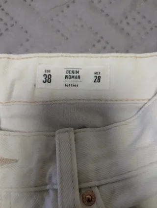 Pantalones anchos Lefties blancos