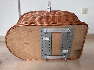 Cesta Mimbre Bicicleta Mascota/Equipaje