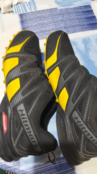 Zapatillas deportivas Hitmars negras y amarillas