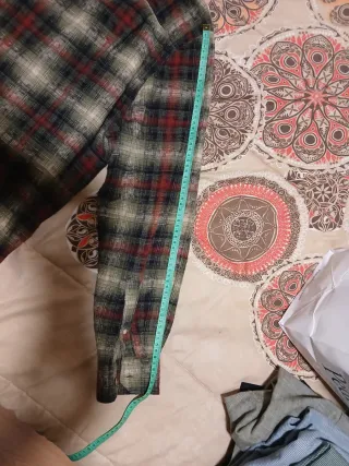 Camisa Springfield Cuadros Verde y Rojo Talla XL