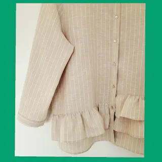 Blusa Zara Lino talla XL