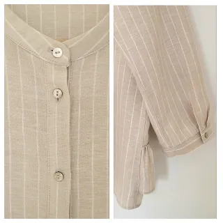 Blusa Zara Lino talla XL