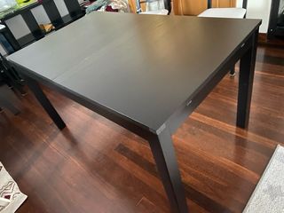 Mesa extensible Ikea Bjursta Negra