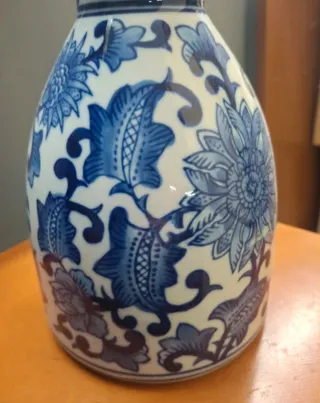 Vaso Porcellana Blu/Bianco 25cm