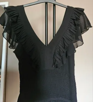 Vestido de gasa marca Minueto