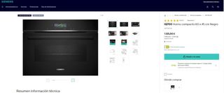 Horno Compacto Pirolítico Siemens NUEVO