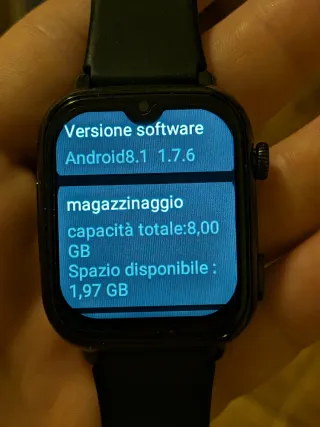 Watch-phone Smartwatch 4G Android 8.1 Nero