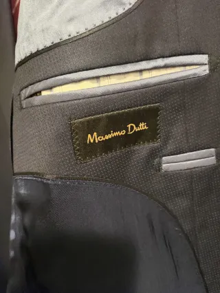 Traje Massimo Dutti Azul Marino y Corbata