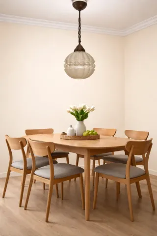 Candeeiro de teto em vidro e metal