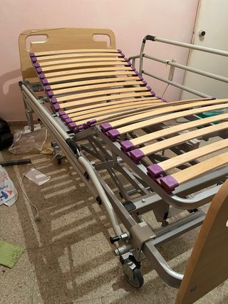 Cama Geriatrica Articulada Eléctrica con Mando
