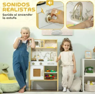 Cocinita de madera para niños