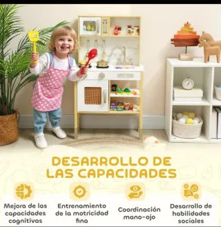 Cocinita de madera para niños