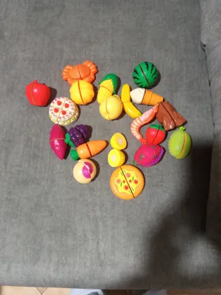 Juego de comida de juguete para cortar
