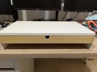 Soporte Monitor Blanco Ikea Elloven