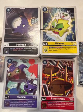 Lote cartas digimon