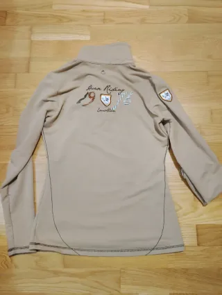 Polo manda larga equitación fouganza talla s beige