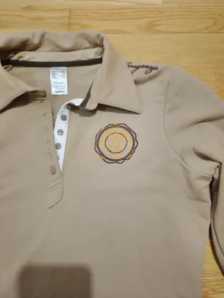 Polo manda larga equitación fouganza talla s beige