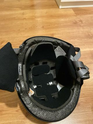 Casco de esquí negro talla S. Decatlon