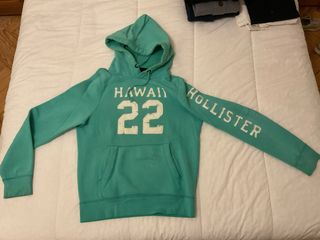 Sudadera Hollister Verde con Capucha